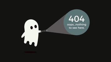 Illustration for 404 error. Concept design for page 404. Page is lost and not found message. Template for web page with 404 error. Trendy fun character design. vector