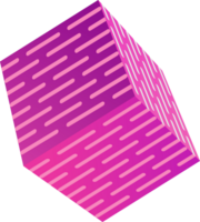 Abstract 3D Square party element png