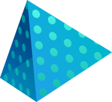 astratto triangolo 3d elemento png