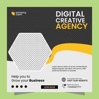 Creative Business Social Media Post Template Design vector