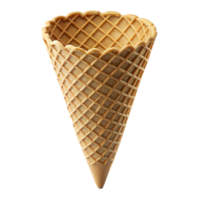 Empty Waffle Cone Isolated on transparent Background png