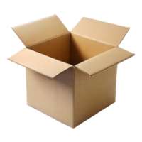 Open Cardboard Box On Transparent Background png