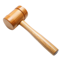 Wooden Mallet Isolated on Transparent Background png