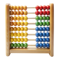 Colorful Wooden Abacus With Beads for Early Learning png