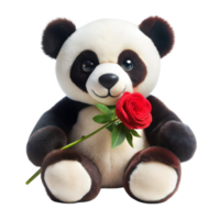 felpa panda oso participación un rojo Rosa png