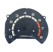 Vintage speedometer dial isolated on transparent background. File png