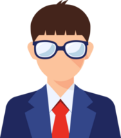 businessman avatar flat Icon. png