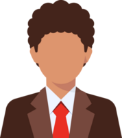 businessman brown suit avatar Icon. png