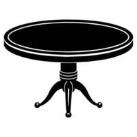 table isolated on white background vector