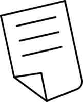 Paper document icon illustration vector