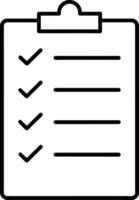 Checklist icon isolated on white background vector