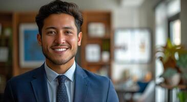 Smiling Man in Suit and Tie photo