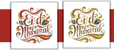 Eid Mubarak Social media Post Design vector