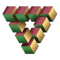 Abstract triangle overlap vector