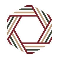 The abstract color hexagonal pattern on white background. vector