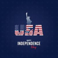 Independence Day USA Poster, Celebration, Us Independence Day, Happy, United States, Text, Social Media Poster vector