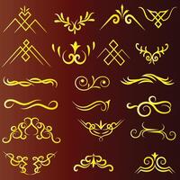 illustration graphic elements for design swirl gradient vector