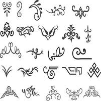 illustration graphic elements for design swirl gradient vector