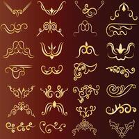 illustration graphic elements for design swirl gradient vector