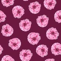 Illustration of pattern with flowers. vector