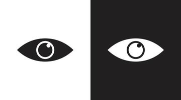 Visible black and white icon vector