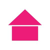 minimal home icon - web homepage symbol - website sign vector