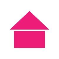 minimal home icon - web homepage symbol - website sign vector