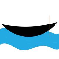 boat icon. outline icon and solid icon vector