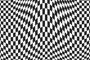 Black and white chessboard game background vector
