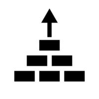 Build up silhouette icon vector