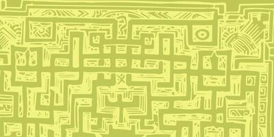 dark pattern with shortened gold maze inserts vector