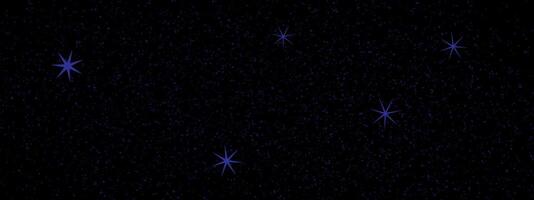 flashing stars, starry sky, appear and disappear on a black background vector