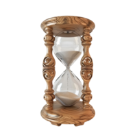 un reloj de arena en un transparente antecedentes png