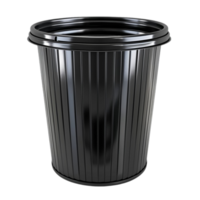 Black Trash can on a transparent background png