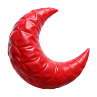 3d foil plastci party balloon crescent moon shape png