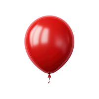 glänzend rot Helium Ballon schwebend im Luft png