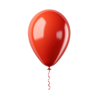 glänzend rot Helium Ballon schwebend im Luft png