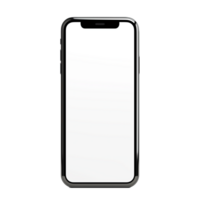 Preto Smartphone com em branco tela png