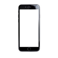 zwart smartphone met blanco scherm png