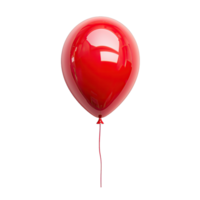 glänzend rot Helium Ballon schwebend im Luft png