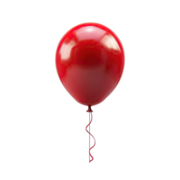 Shiny Red Helium Balloon Floating png