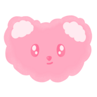 süß Rosa Bär Karikatur Illustration süß Bär Bär Aufkleber süß Tier Tier Aufkleber süß Element png