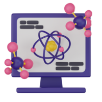 Geavanceerd wetenschap en technologie van quantum berekenen en groot gegevens. 3d geven png