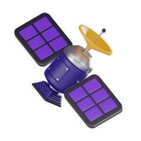 Verbinden s werelds satelliet wetenschap Onderzoek. 3d geven png