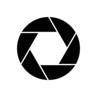 shutter camera focus icon design on white background vector