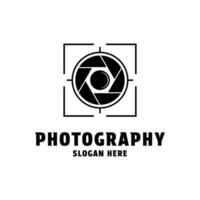camera shutter photgraphy logo design concept idea vector