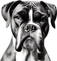 adorável boxer cachorro poses para uma retrato. gerado por ai. png