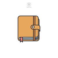 Diary Journal Icon theme symbol illustration isolated on white background vector