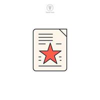 Document Icon theme symbol illustration isolated on white background vector