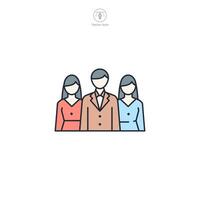 Group Icon theme symbol illustration isolated on white background vector